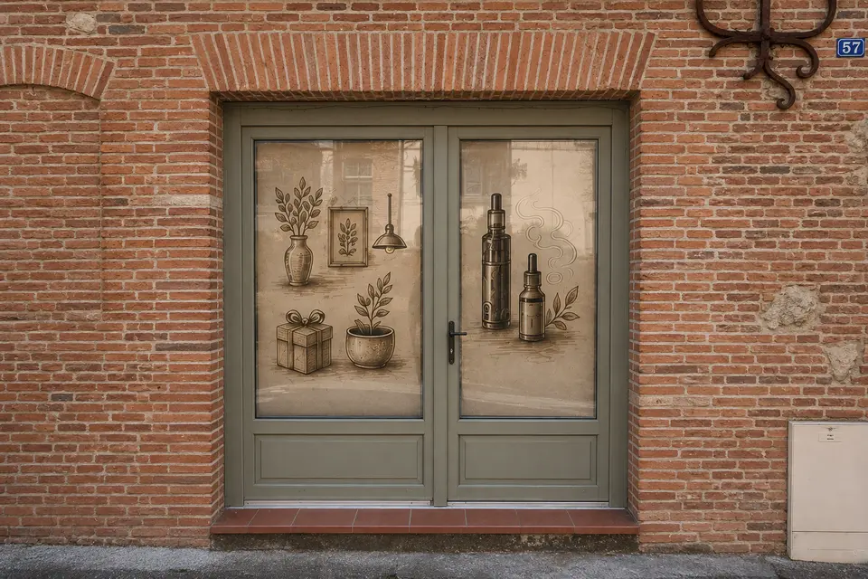 Façade réelle de Broc et Vape à Verfeil, avec les univers Chez Reynelde et Atelier Vapote